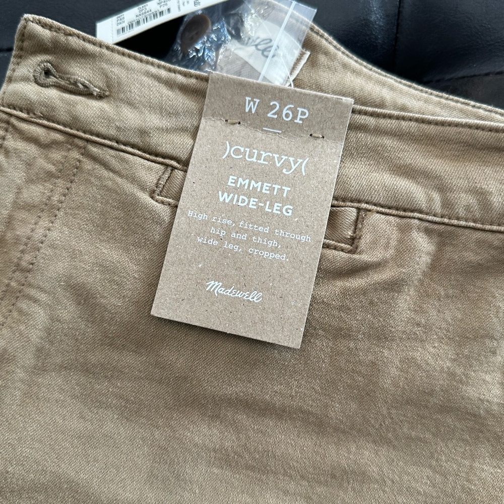 Madewell Emmett Wide-Leg Chinos - Brown